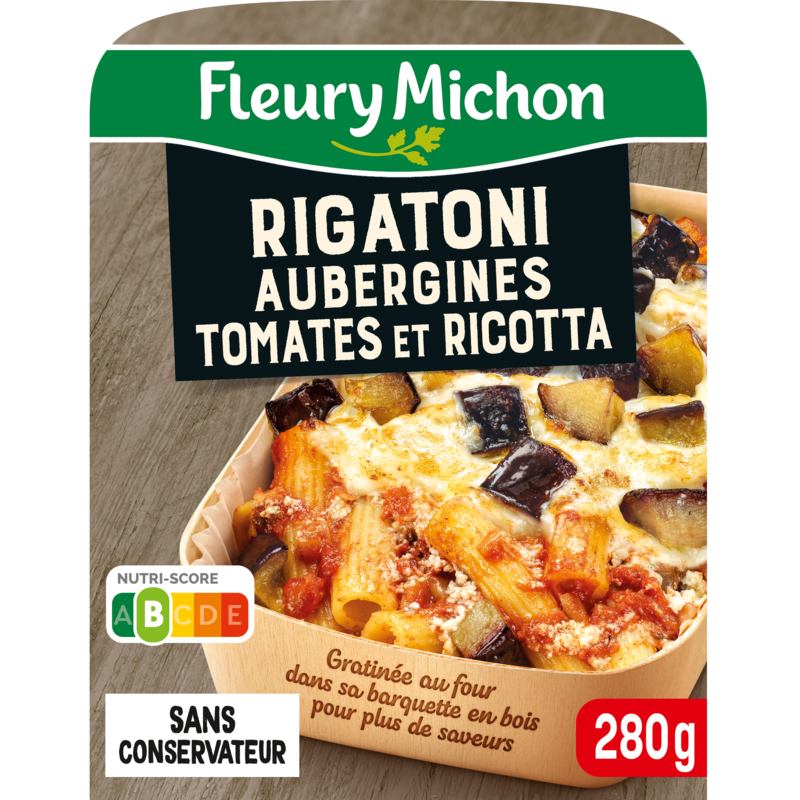Rigatoni aux Aubergines, Tomates & Ricotta​