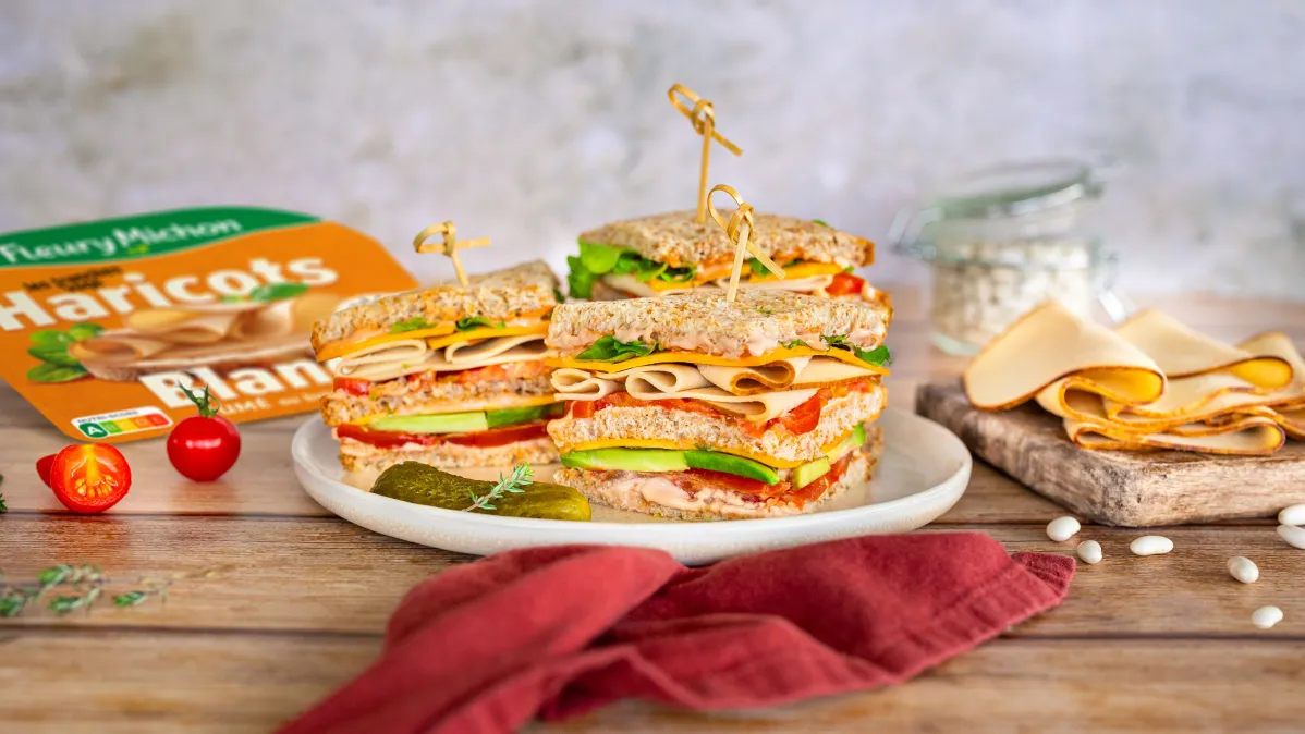 Club sandwich aux Tranches Végé Fleury Michon