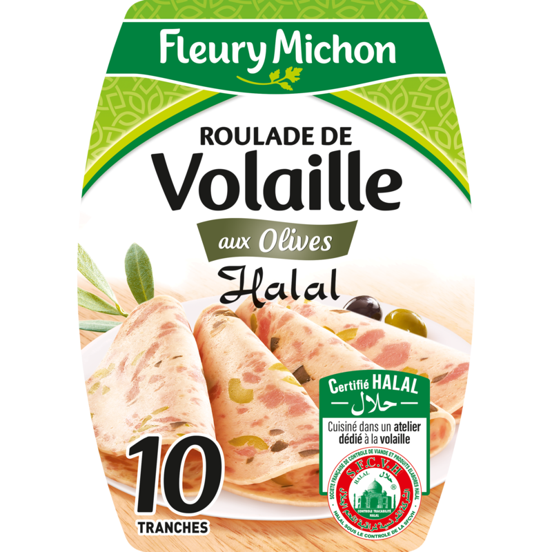 Roulade de volaille aux olives halal