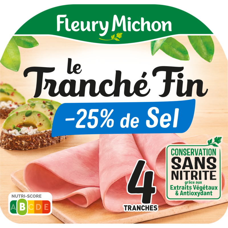 Jambon Le Tranché Fin -25% de sel