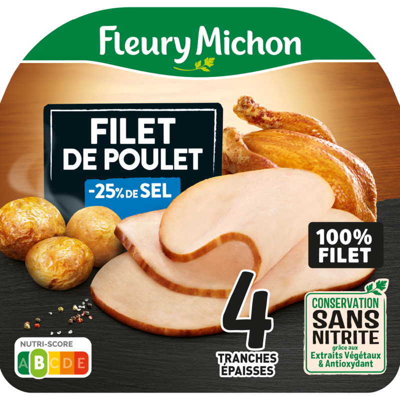 Filet de poulet -25% de sel