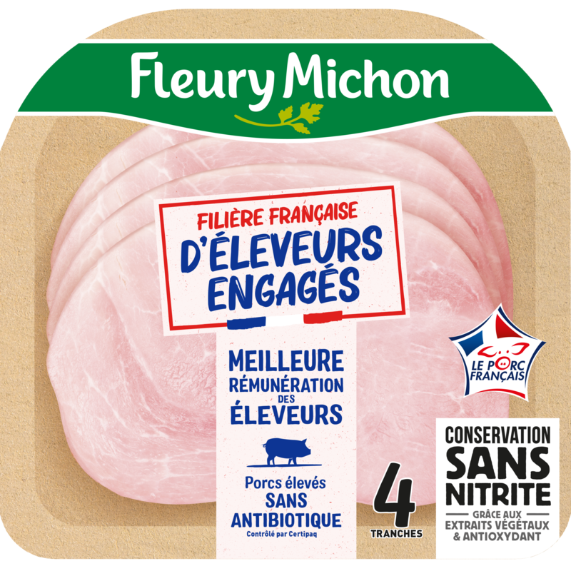 Jambon Filières Françaises d'Eleveurs Engagés