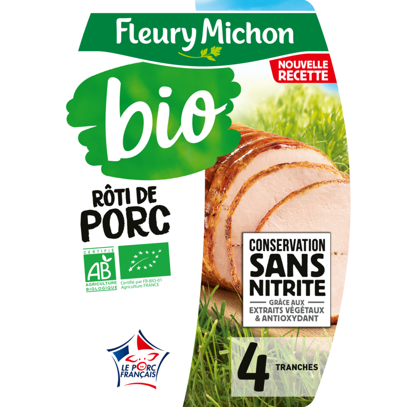 4 tranches Rôti de Porc BIO