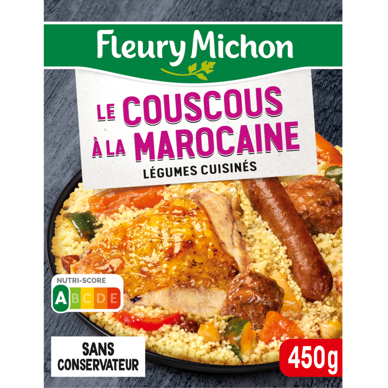 Le Couscous à la Marocaine légumes cuisinés