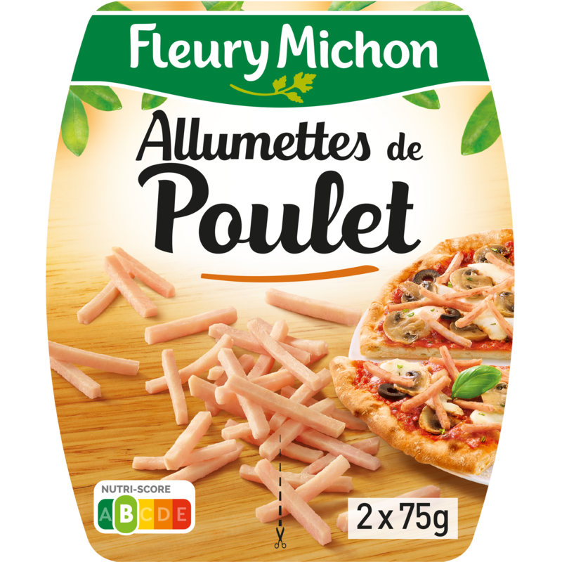 Le Jambon de Paris (- 25 % de Sel) Lot de 2 x 4 + 2 Gratuites = 10 Tranches  - Fleury Michon - 400 g