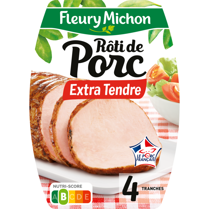 4 Tranches Rôti de Porc Extra Tendre