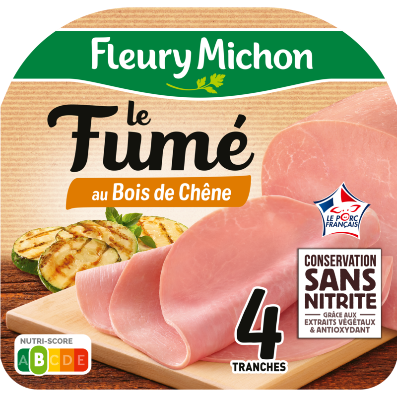 4 Tranches Jambon Le Fumé Conservation Sans Nitrite