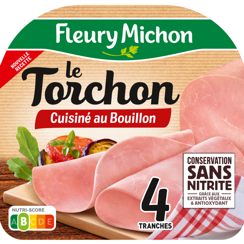 4 tranches Jambon Le Torchon Conservation sans nitrite