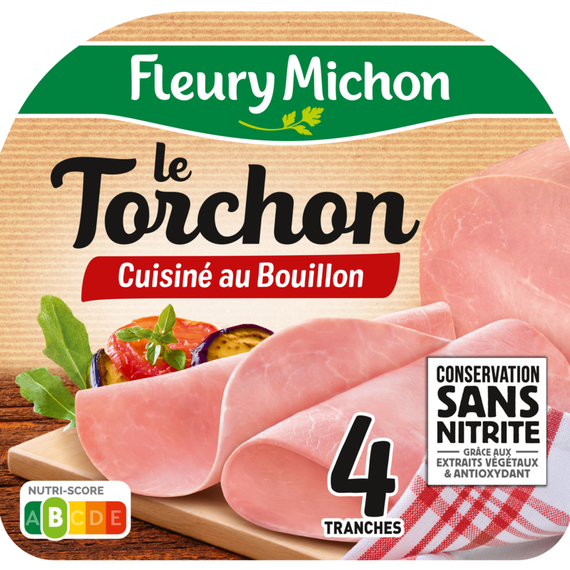 4 tranches Jambon Le Torchon Conservation sans nitrite