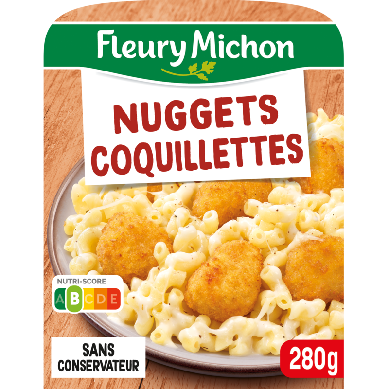 Nuggets coquillettes à l'emmental