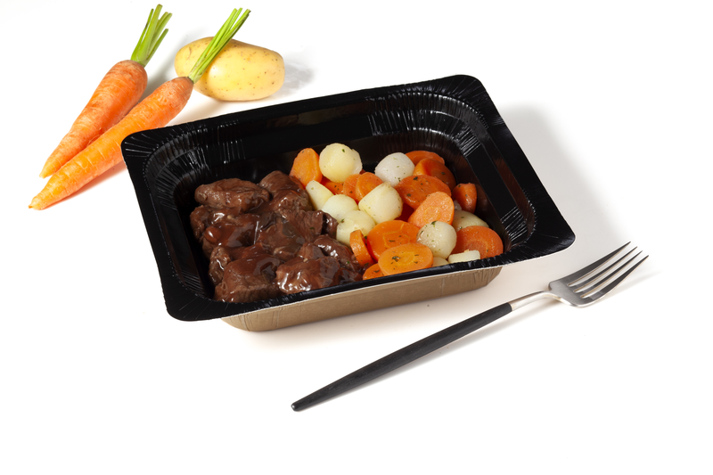 Daube de boeuf et duo pommes de terre, carottes