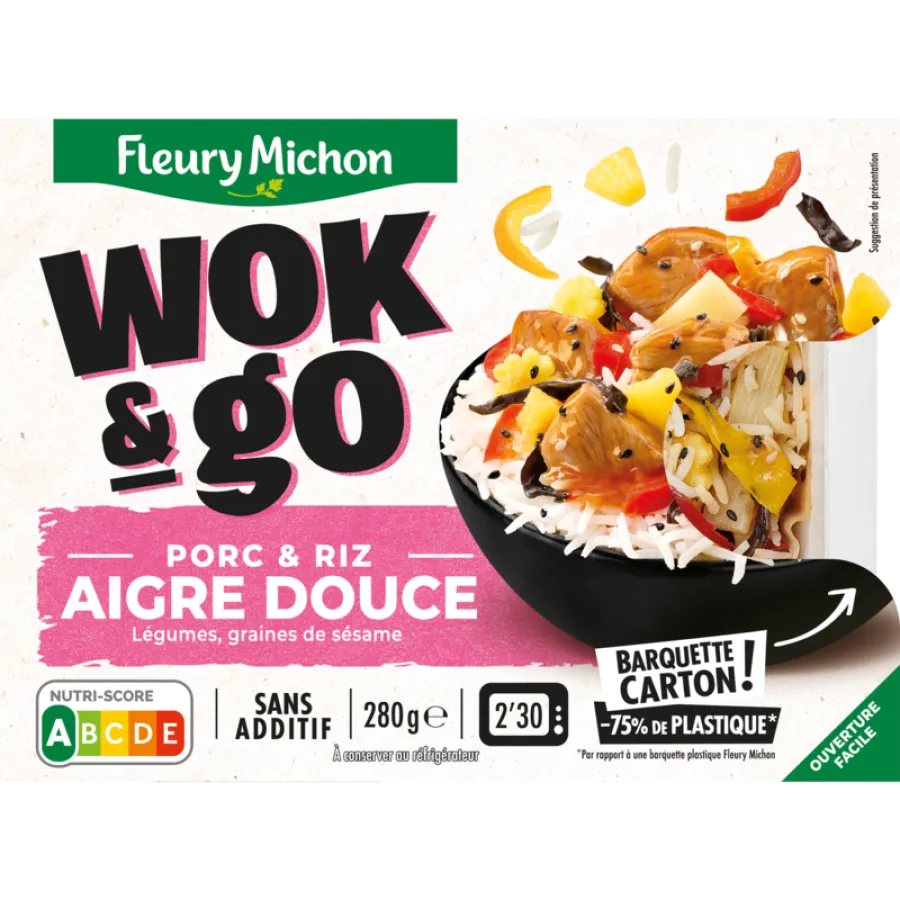 Wok & Go Porc Aigre douce Fleury Michon 