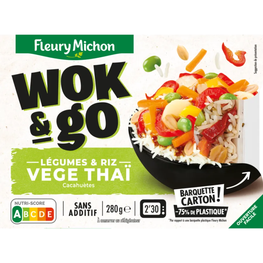 Wok & Go Végé Thaï Fleury Michon 