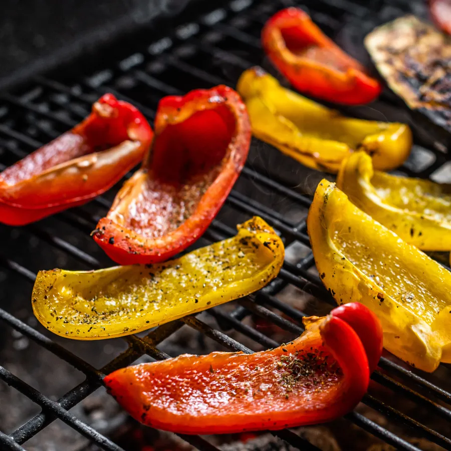 Poivrons grillés au barbecue