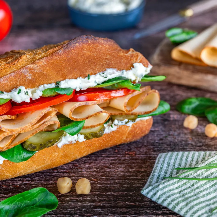 sandwich végé haricots blanc fleury michon