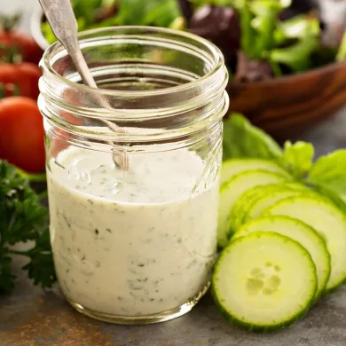 Vinaigrette légère yaourt concombre