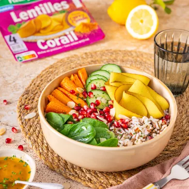 Poke bowl curry cumin Fleury Michon