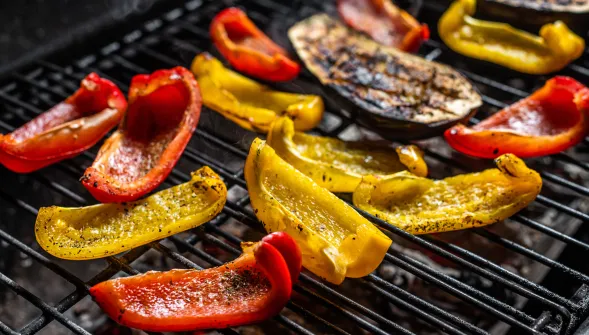 Poivrons grillés au barbecue