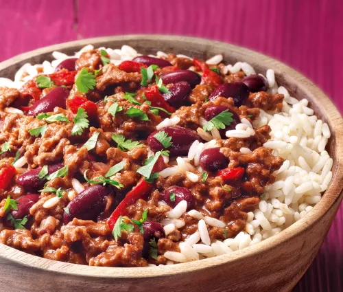 Chili Con Carne & riz blanc