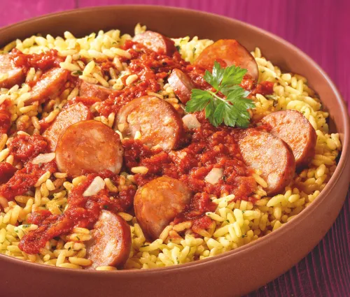 Rougail saucisses & riz créole Fleury Michon