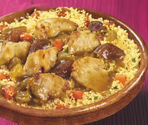 Tajine de Poulet aux abricots & semoule Fleury Michon