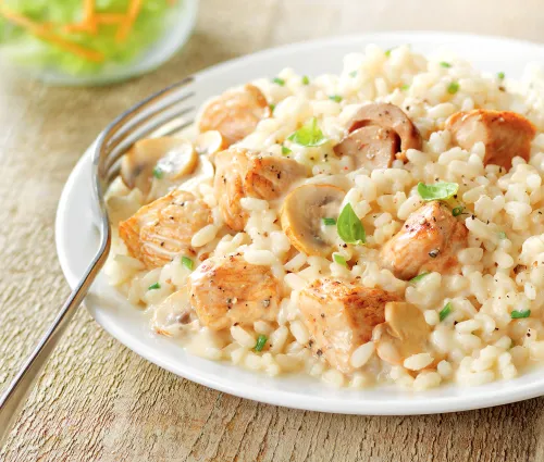 Risotto au poulet & cèpes à la crème fraîche Fleury Michon