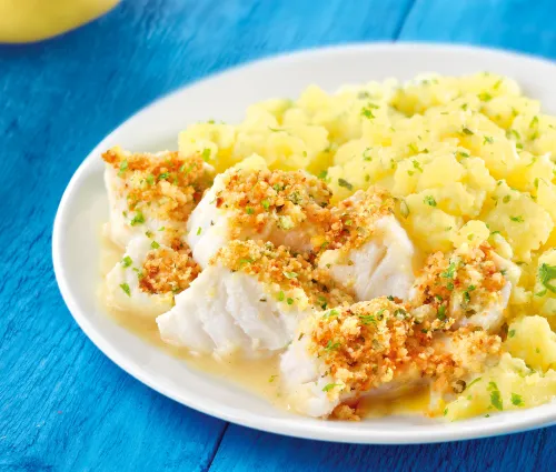 Poisson à la Bordelaise & écrasé de pommes de terre Fleury Michon
