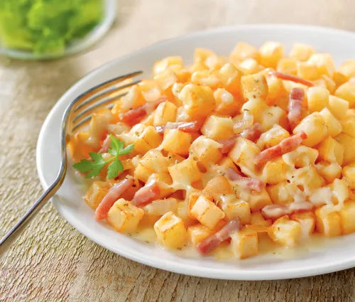Poêlée Savoyarde lardons fumés Fleury Michon