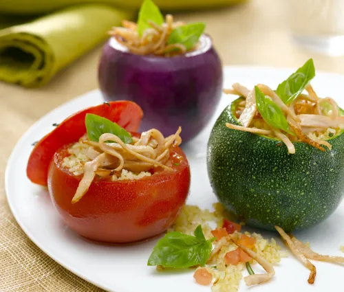 Recette petits farcis au blanc de poulet Fleury Michon