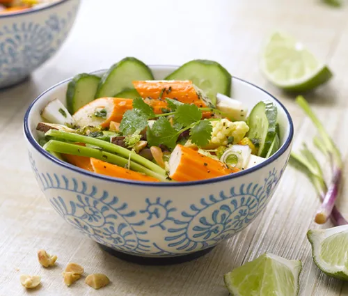 Recette salade de surimi à la thaï Fleury Michon