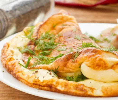 Recette omelette gourmande Fleury Michon