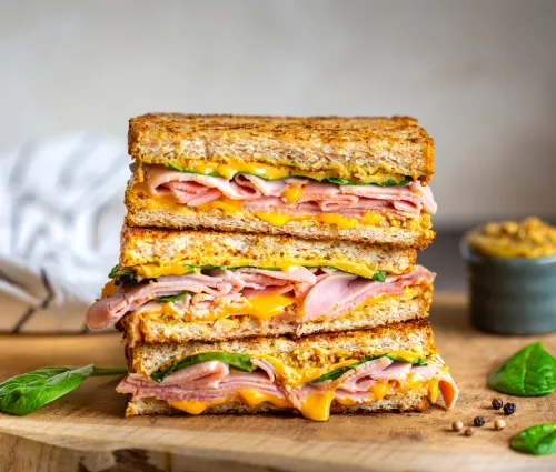 Recette Grilled cheese au jambon Fleury Michon 