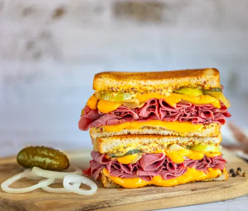 Recette Grilled cheese au pastrami Fleury Michon 