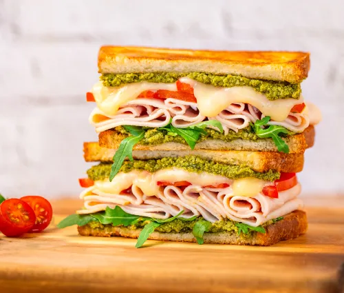 Grilled cheese au blanc de poulet Fleury Michon