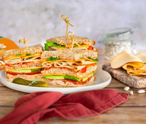 Club sandwich aux Tranches Végé Fleury Michon