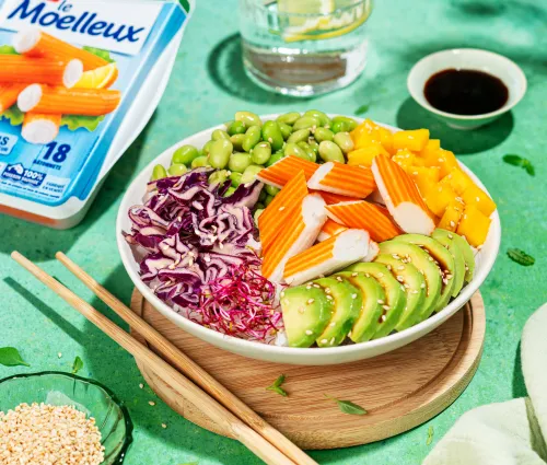 Recette Poke bowl riz surimi Fleury Michon