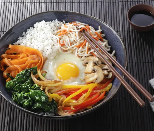 Bibimbap au surimi Recette Fleury Michon