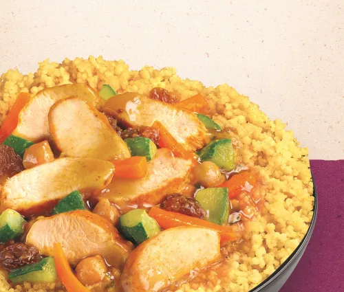 photo d'une assiette de tajine fleury michon