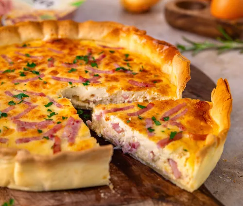 Quiche aux allumettes de jambon Fleury Michon