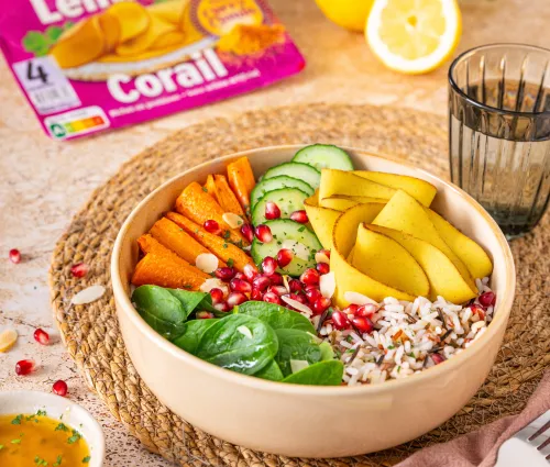 Poke bowl curry cumin Fleury Michon