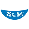 -25% de sel