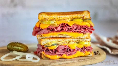 Recette Grilled cheese au pastrami Fleury Michon 