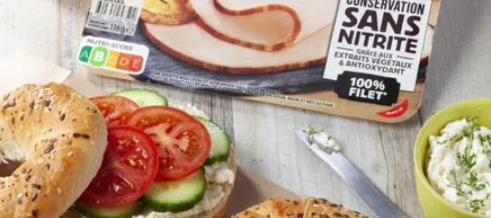 Bagel aux crudités et filet de poulet Fleury Michon