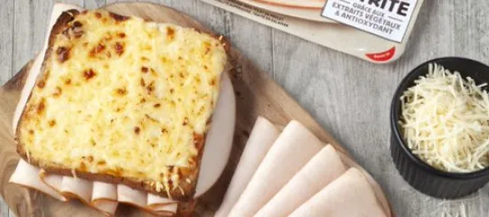 Recette croque monsieur au blanc de poulet Fleury Michon 