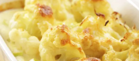 Recette gratin de chou-fleur au bacon Fleury Michon