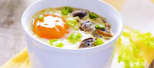 Recette œufs cocotte à la crème Fleury Michon 