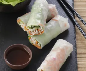 Recette rouleaux de printemps au surimi râpé Fleury Michon