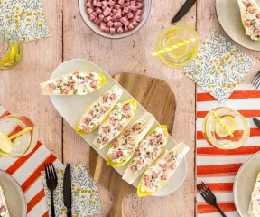 Recette endive au fromage frais & dés de jambon Fleury Michon 