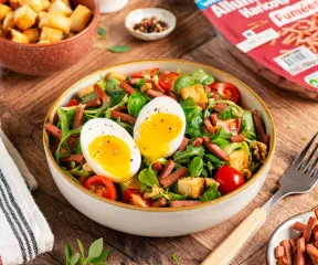 Recette Salade végétarienne aux Allumettes Végé Fleury Michon