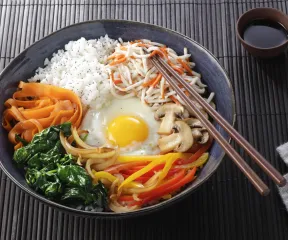 Bibimbap au surimi Recette Fleury Michon